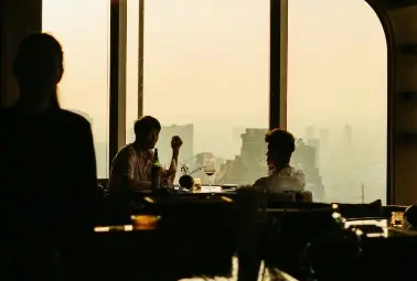 two men bars with the view