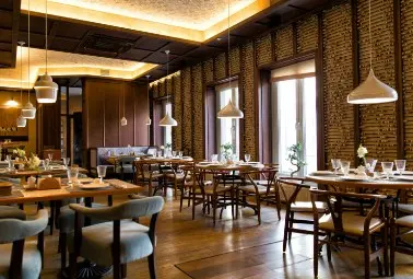 restaurant dining area with seats