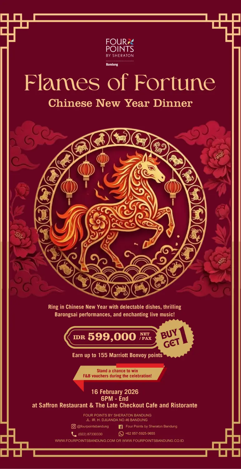 “Flames of Fortune” Chinese New Year Dinner at Four Points by Sheraton Bandung