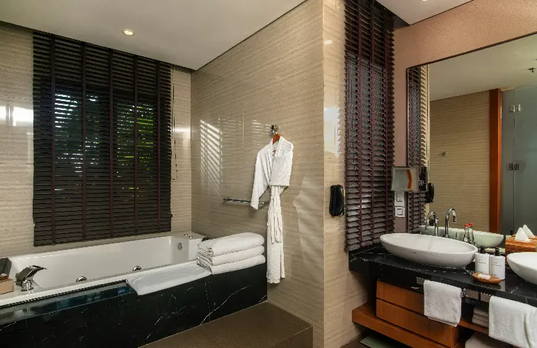 Bathroom at kembang villa