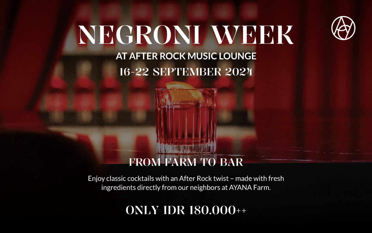 Negroni Week, From Farm to Rock Bar Bali 