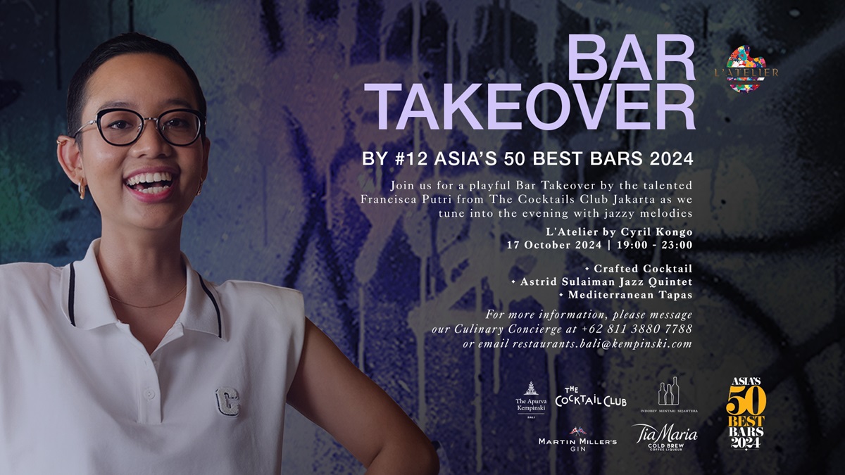 L'Atelier by Cyril Kongo Bar Take Over by #12 Asia's 50 Best Bar 2024