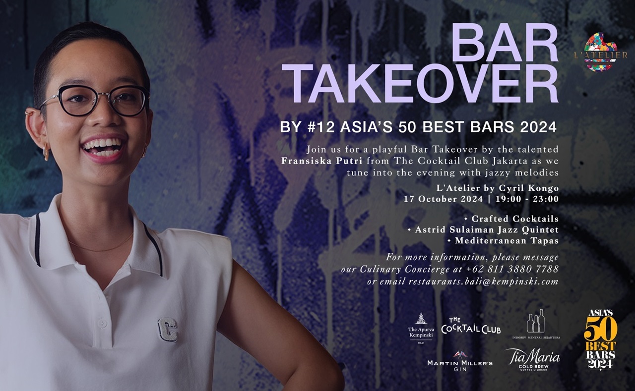 L'Atelier by Cyril Kongo Bar Take Over by #12 Asia's 50 Best Bar 2024