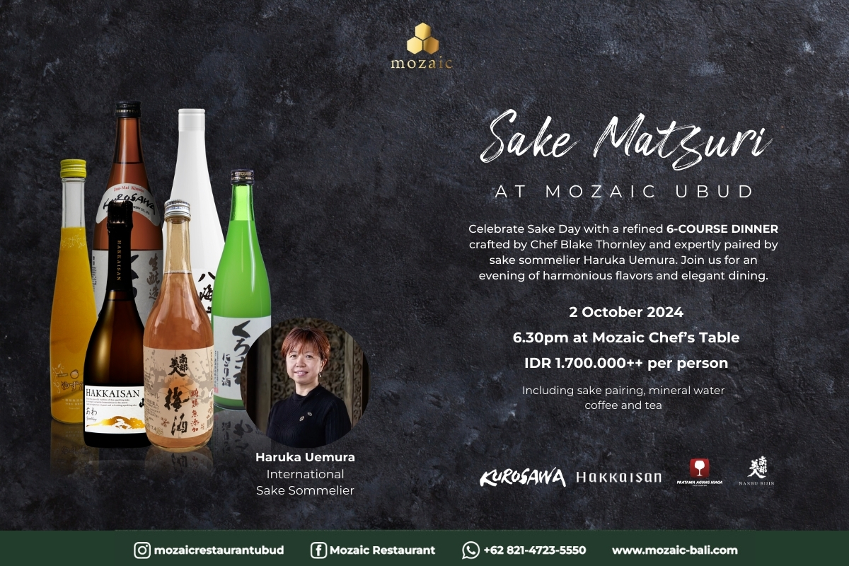 Sake Matsuri at Mozaic Restaurant Ubud