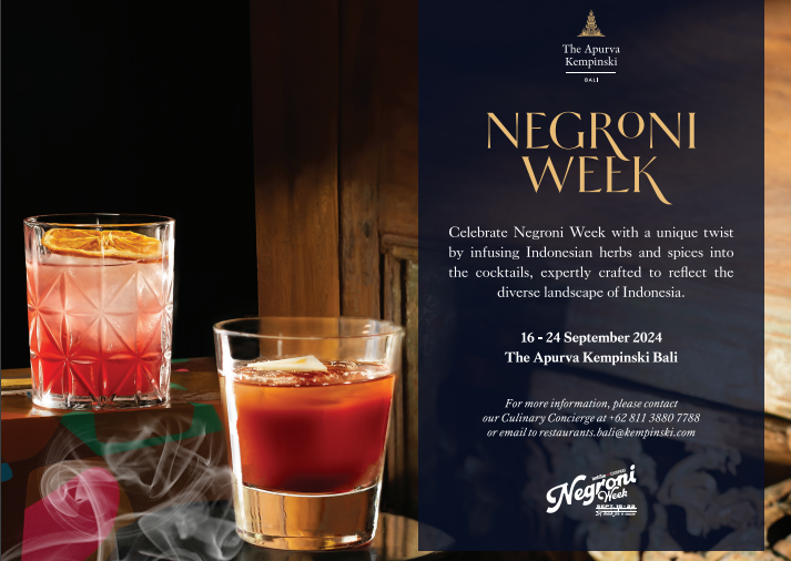 Celebrate Negroni Week at The Apurva Kempinski Bali