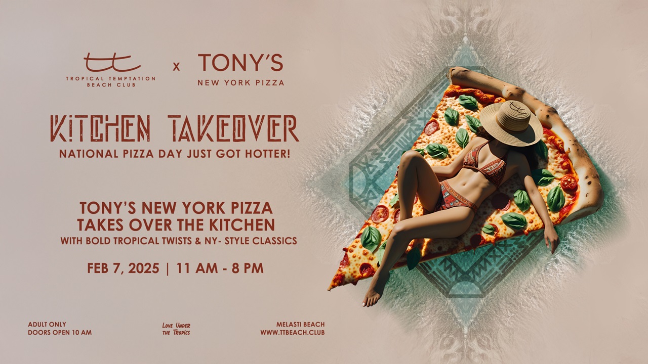 National Pizza Day, Exclusive Kitchen Takeover with Chef Angelo at Tropical Temptation Beach Club 