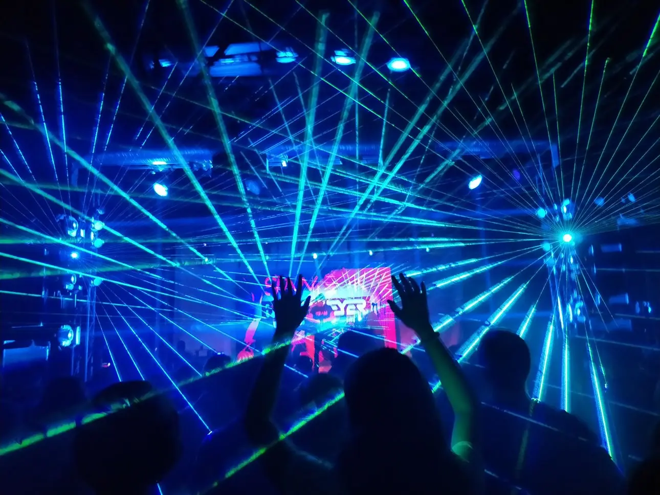 laser lights nightclub