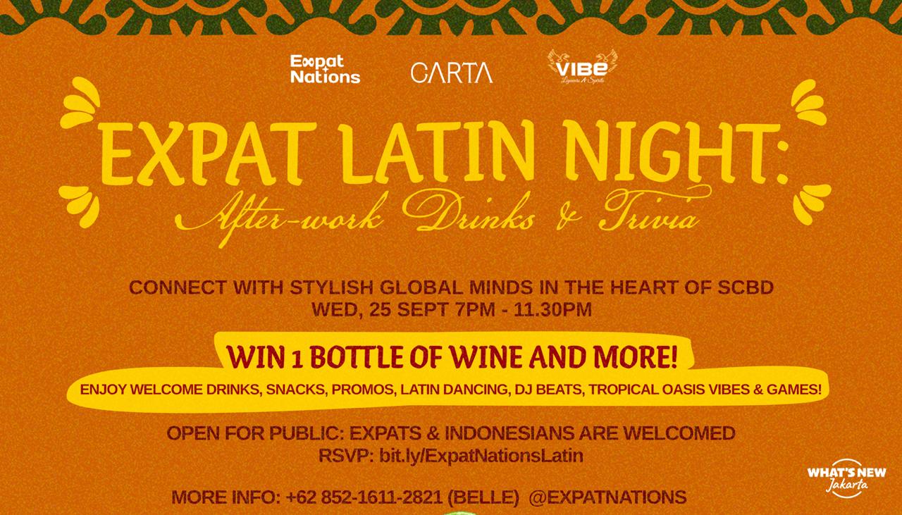 Expatnation Latin Night: After-work Drinks & Trivia