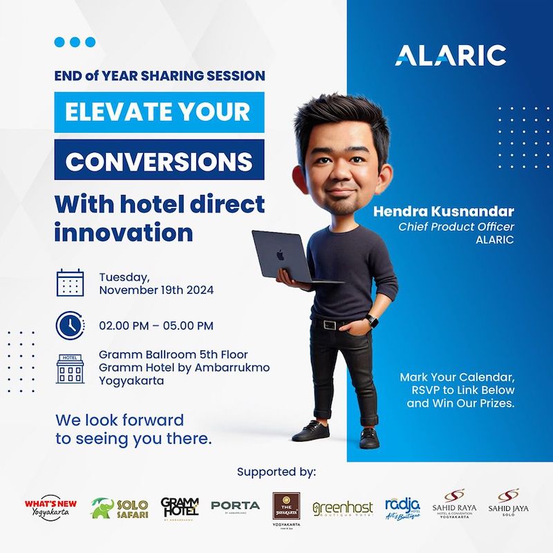 Elevate your conversion with hotel direct innovation by Hendra Kusnandar - Chief Product Officer of ALARIC. 