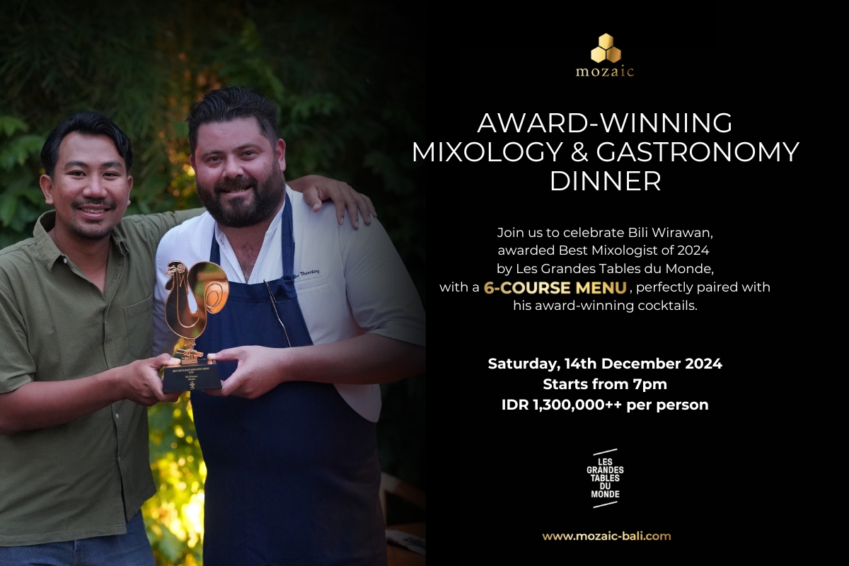 Award-Winning Mixology & Gastronomy: Cocktail Pairing Dinner with Bili Wirawan