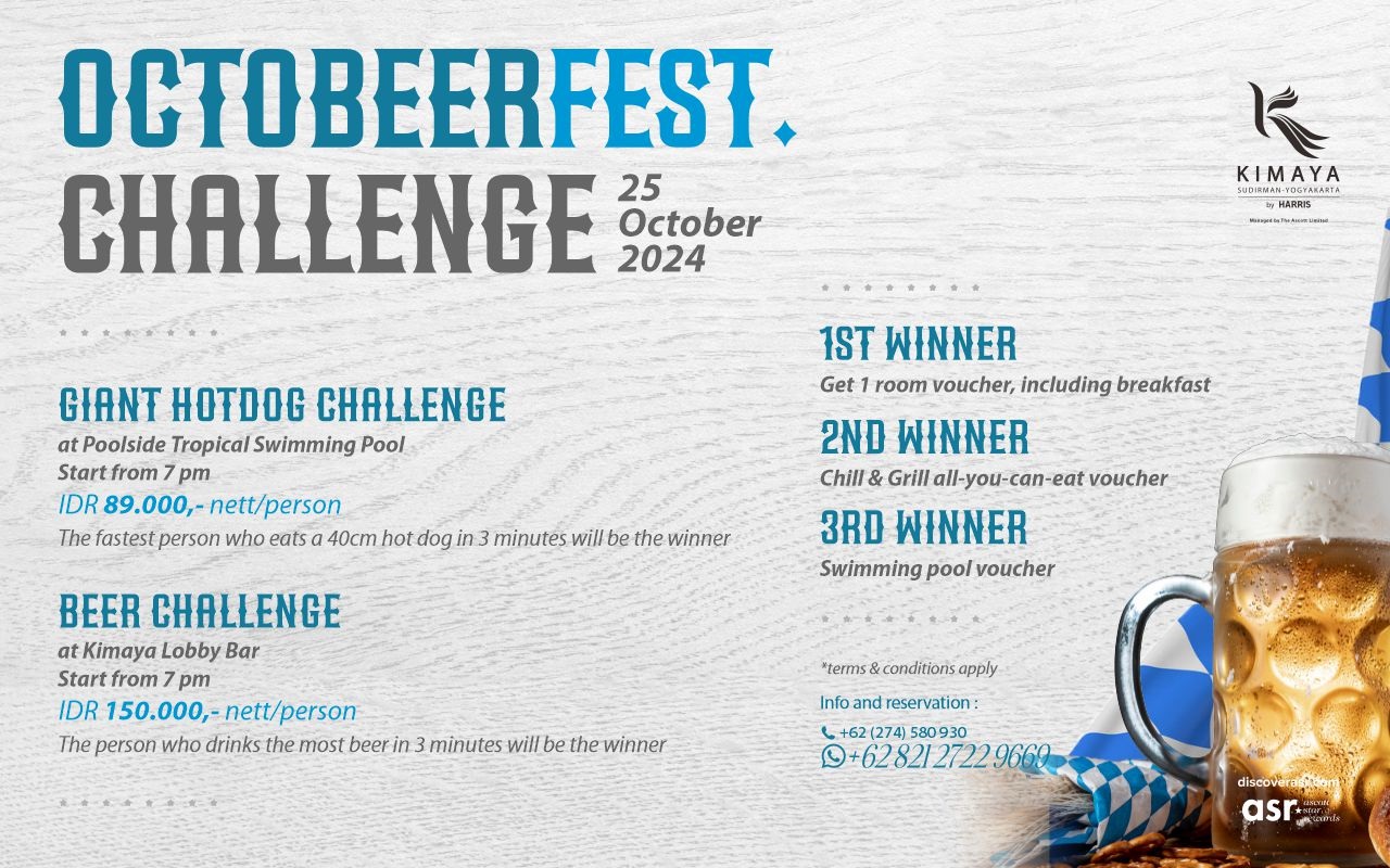 Celebrate Oktoberfest at Kimaya Sudirman Yogyakarta by HARRIS featuring Exciting Promos and Thrilling Challenges