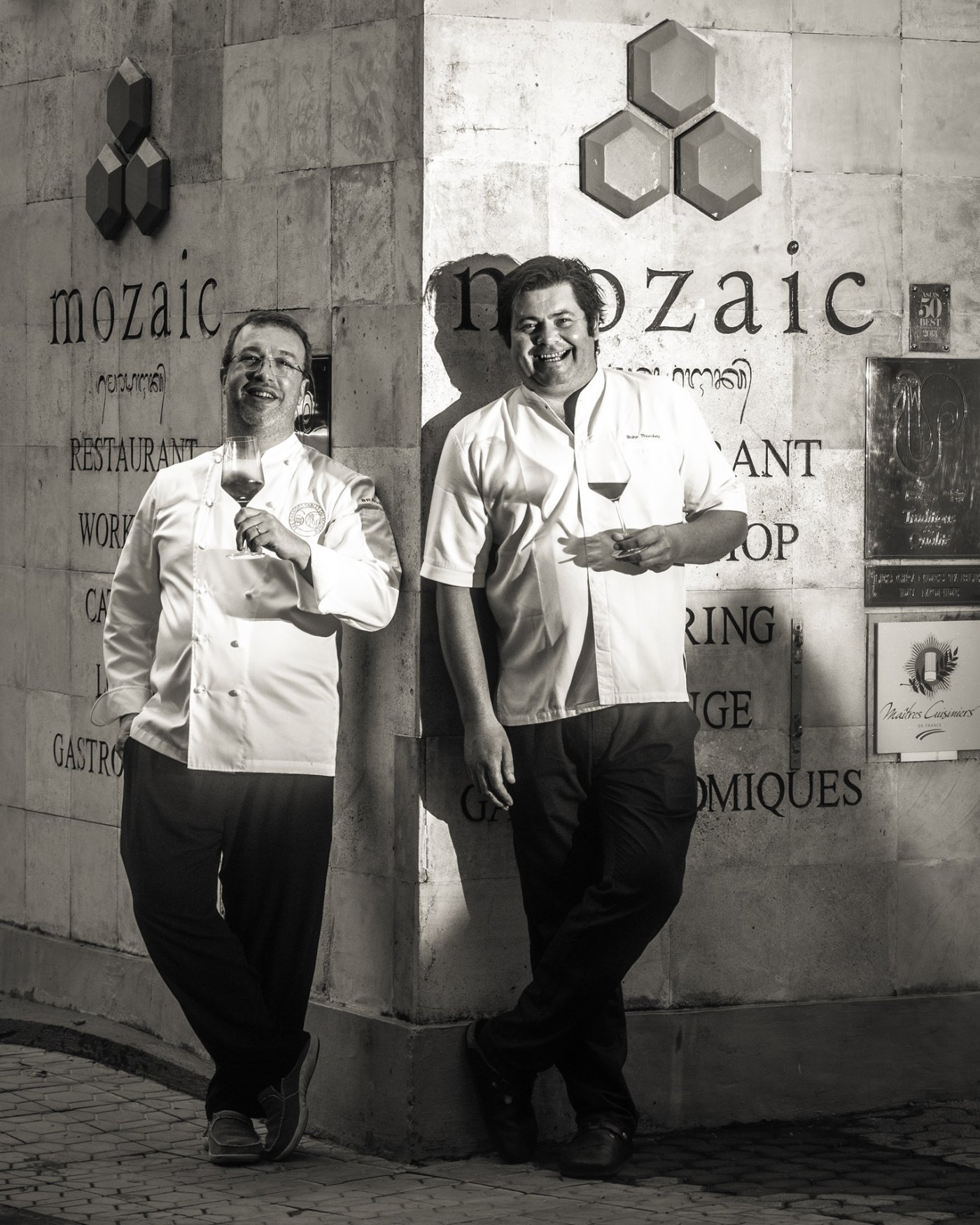 Chef Blake Thornley With Founder of Mozaic, Chris Salan