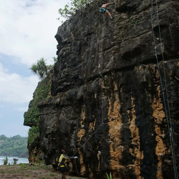 Cliff Climbing in Trenggalek