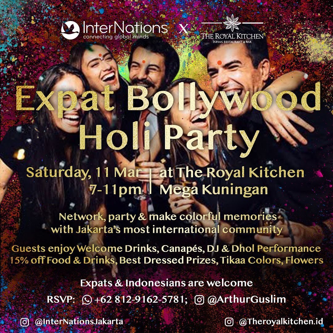 InterNations Jakarta - Expat Bollywood Holi Party | What's New Indonesia