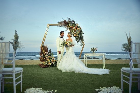 Hilton Bali Resort Wedding beach front
