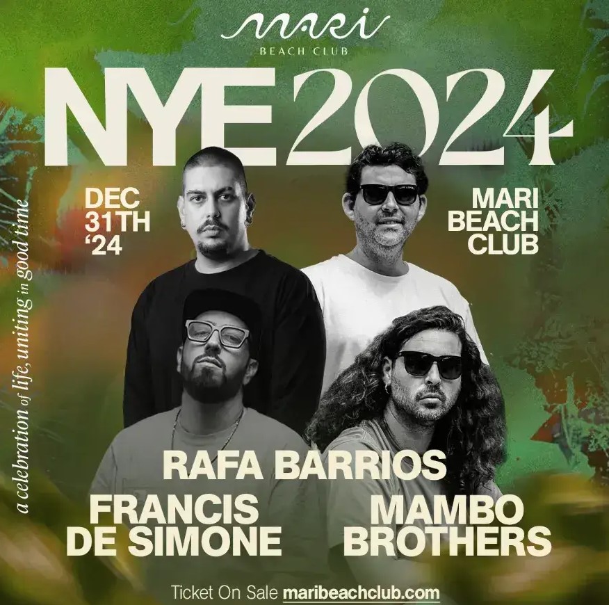 Mari Beach Club Best Bali New Year Party Places 2024/2025