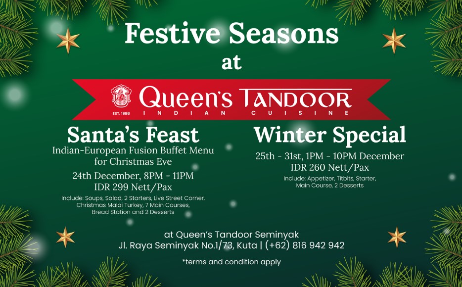 QUeen's Tandoor Bali Best Christmas Deals 2024