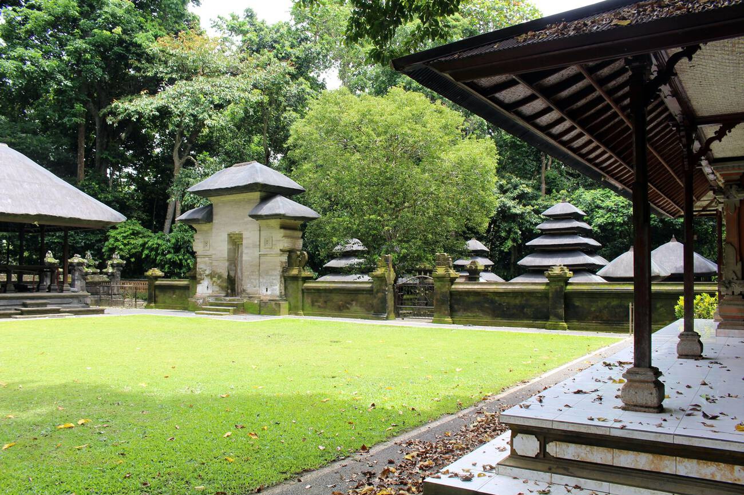 Serene Garden at the Gate of Alas Kedaton Grand Temple