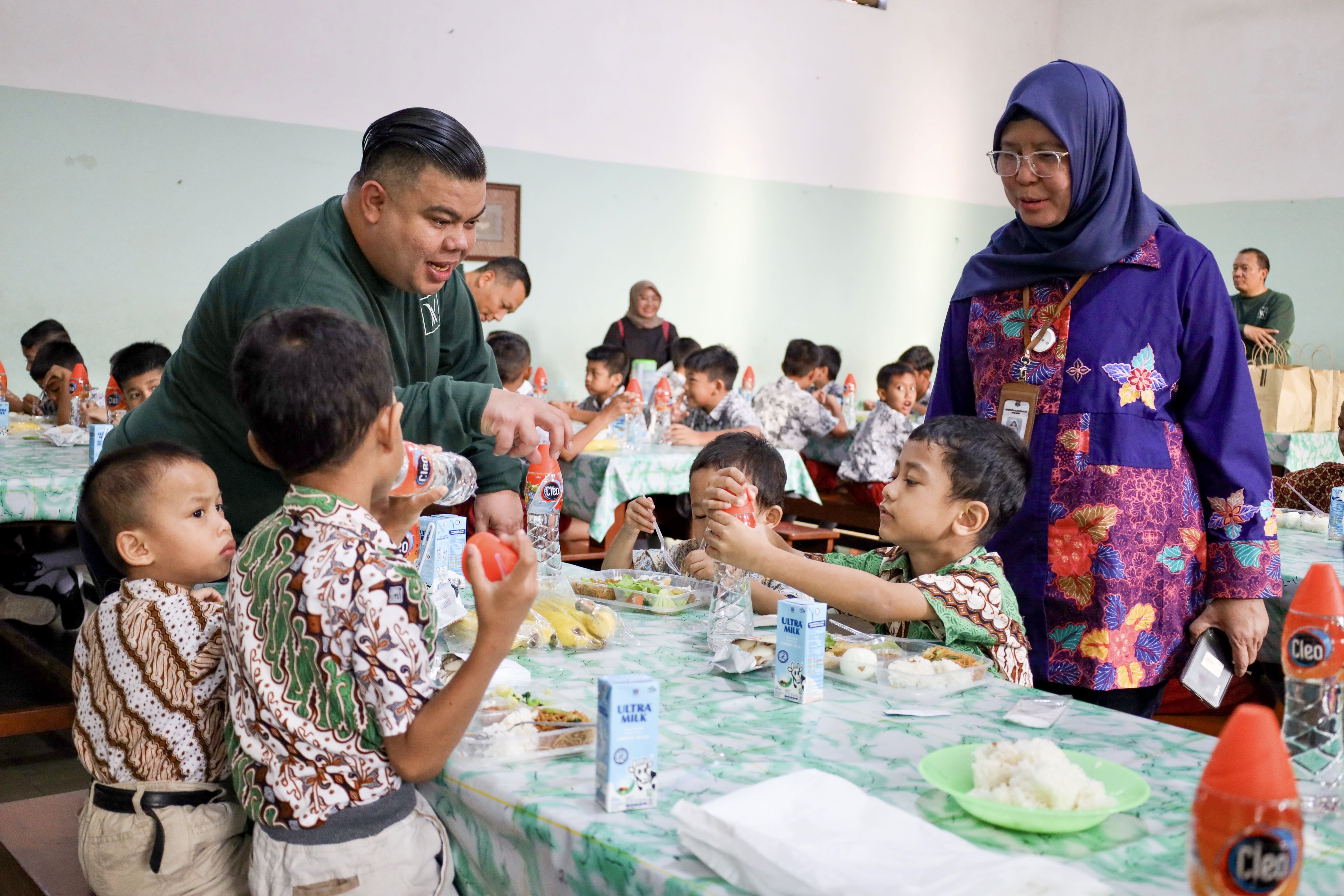 Sharing moment with children at Don Bosco Orphanage