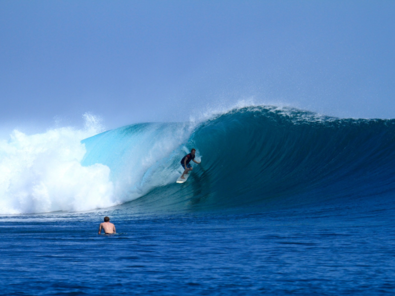 Surfing at G-Land