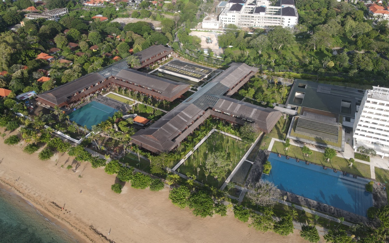 The Meru Sanur Drone Shot