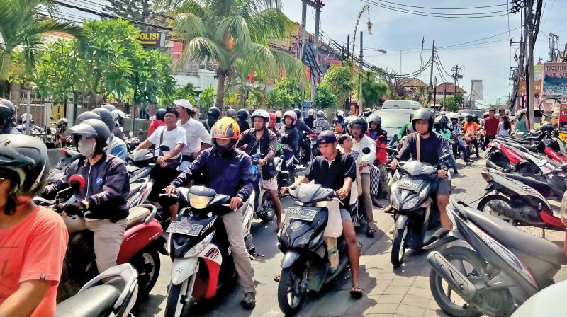 Traffic Jam in Bali