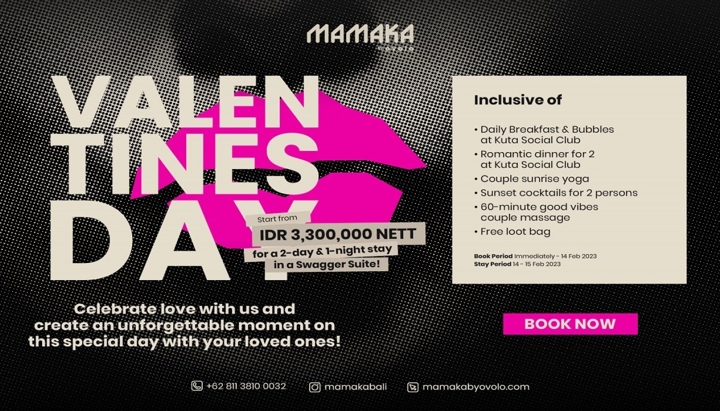 All You Need is Love - Celebrate Valentine's Day at Mamaka by Ovolo