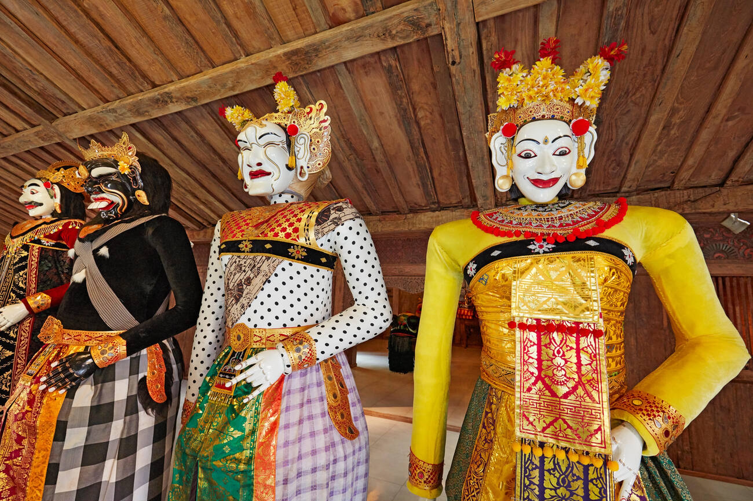 Vibrant Wayang Puppet of Barong Landung