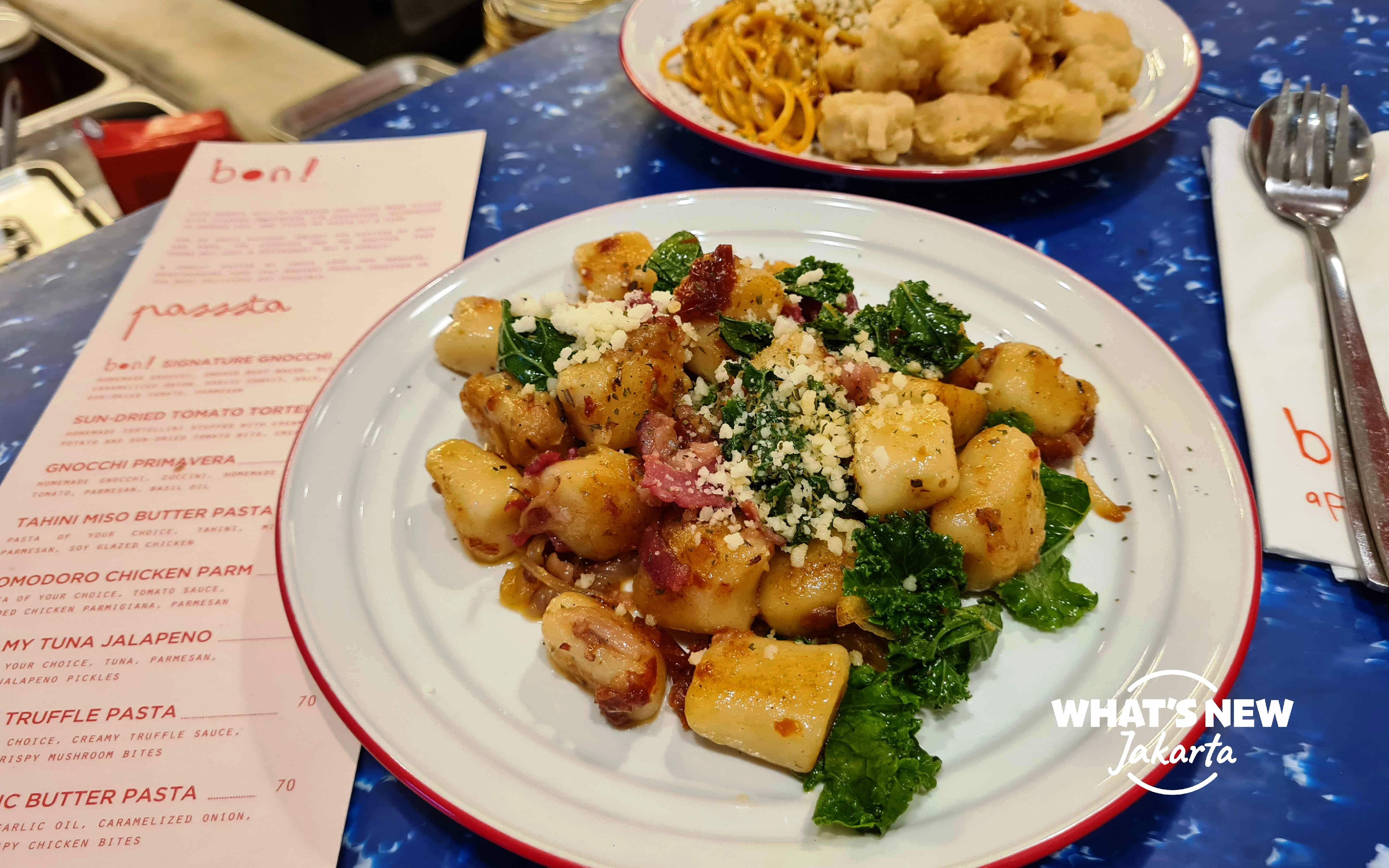 bon! Signature Gnocchi and Spicy Garlic Butter Pasta