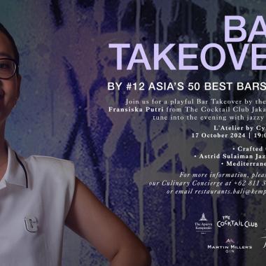 L'Atelier by Cyril Kongo Bar Take Over by #12 Asia's 50 Best Bar 2024