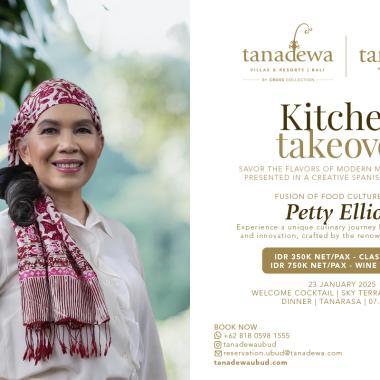 Petty Elliott, Exclusive Kitchen Takeover at tanadewa Resort Ubud Bali by Cross Collection