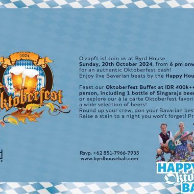 Oktoberfest Hits The Shores of Bali at Byrd House