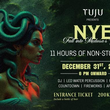 Fall into Medusa's Gaze This New Year's Eve at Tuju Ubud: An 11-Hour Non-Stop Celebration