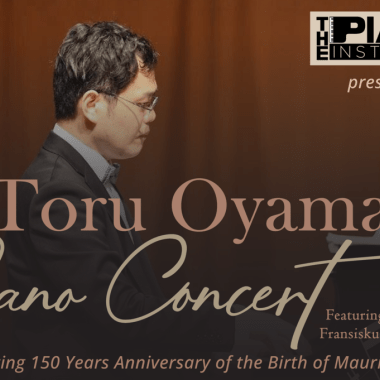 Toru Oyama Piano Concert in Surabaya