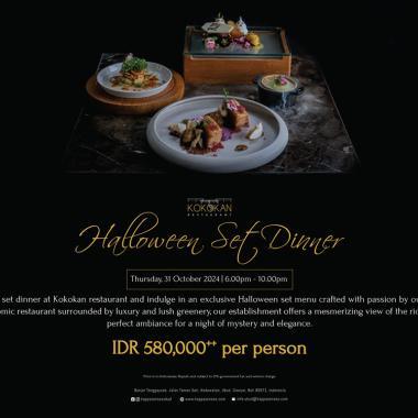 Halloween Set Dinner at Kokokan Restaurant, Kappa Senses Ubud