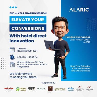 Elevate your conversion with hotel direct innovation by Hendra Kusnandar - Chief Product Officer of ALARIC. 