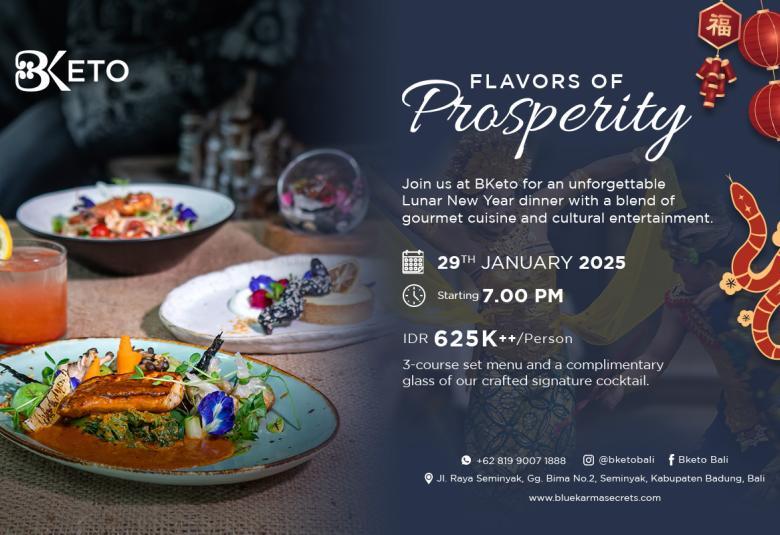 Usher in the Year of Prosperity – Lunar New Year Dinner at Blue Karma