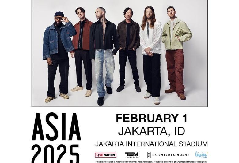 Maroon 5 ASIA Tour 2025 in Jakarta