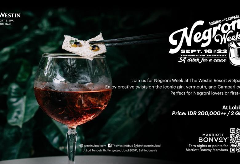 Special Negroni Week at The Westin Resort & Spa Ubud, Bali