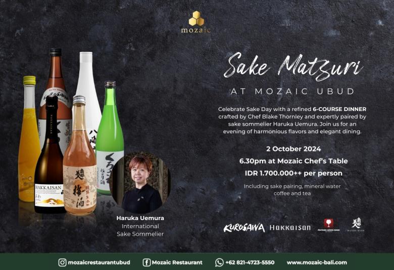 Sake Matsuri at Mozaic Restaurant Ubud