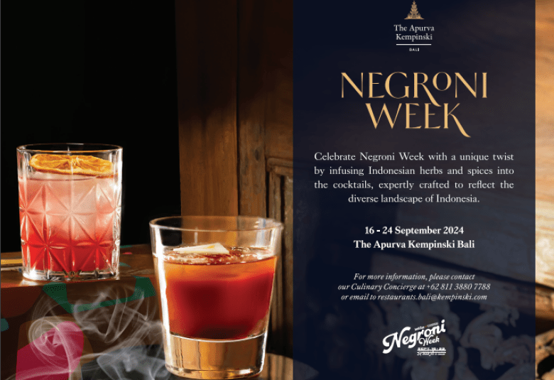 Celebrate Negroni Week at The Apurva Kempinski Bali