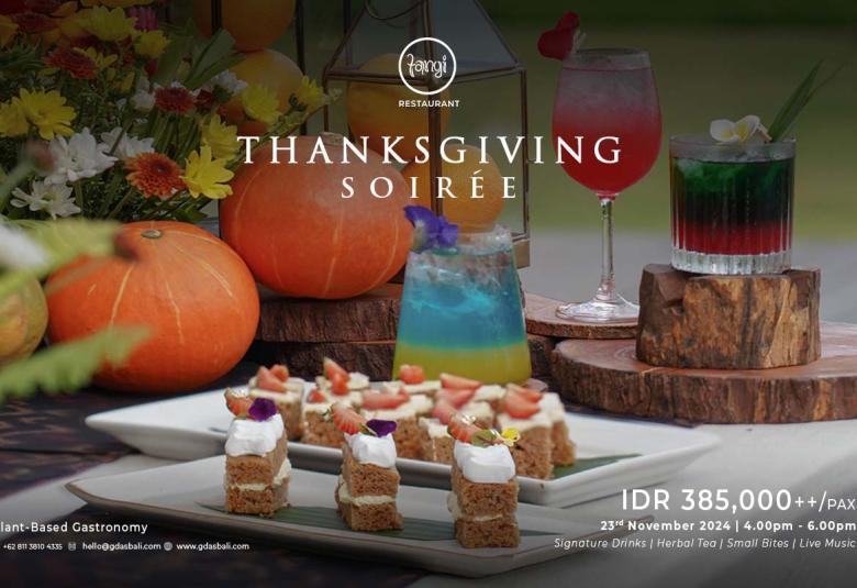 Thanksgiving Soirée at Tangi Restaurant at Gdas Bali