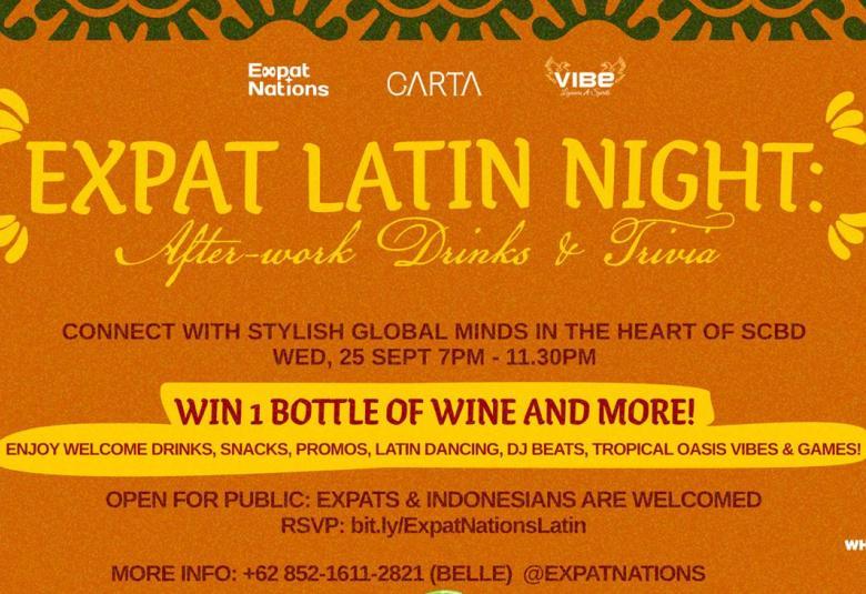 Expatnation Latin Night: After-work Drinks & Trivia