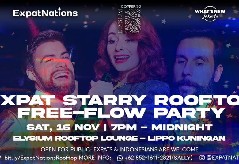 ExpatNations Starry Rooftop Free-Flow Party