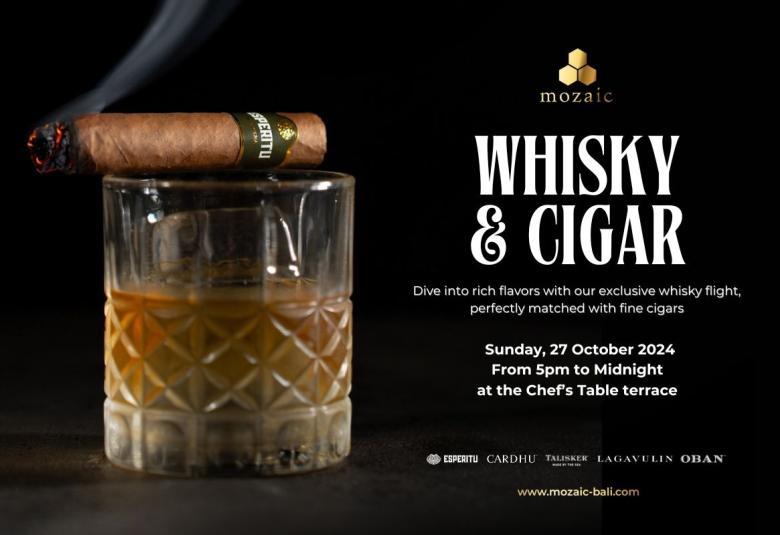 Whisky & Cigar Night at Mozaic Ubud