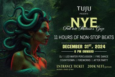 Fall into Medusa's Gaze This New Year's Eve at Tuju Ubud: An 11-Hour Non-Stop Celebration