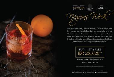 Negroni Week at Kappa Senses Ubud