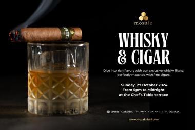 Whisky & Cigar Night at Mozaic Ubud