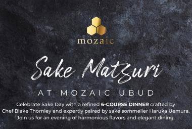 Sake Matsuri at Mozaic Restaurant Ubud